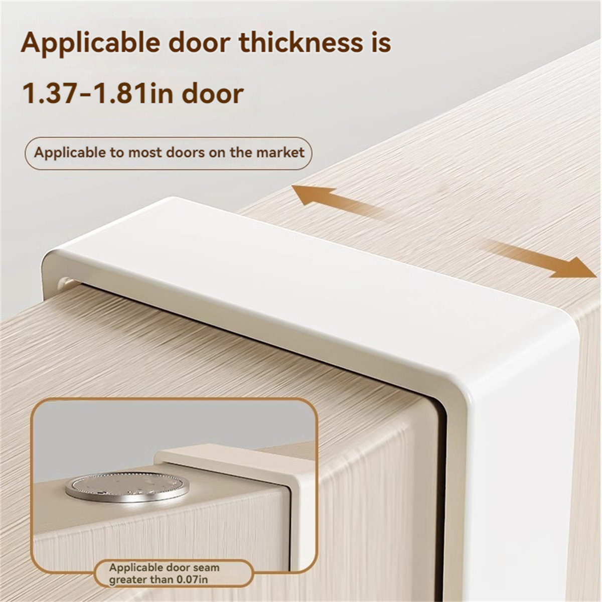 Versatile Metal Over-The-Door Hook Rack